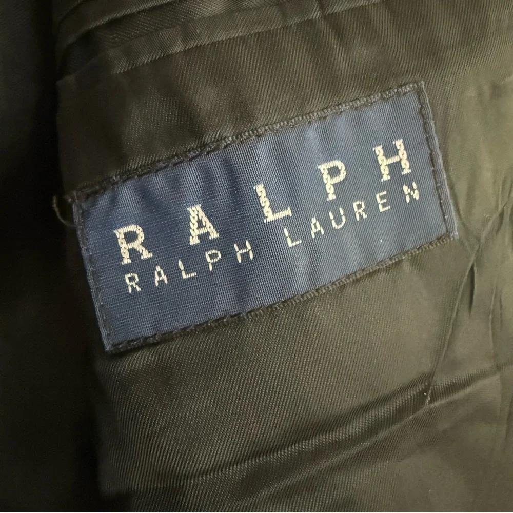 RALPH Ralph Lauren Black Silk Wool‎ 3 Button Blazer Sport Coat 42T Preppy Casual